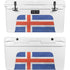 Iceland Flag Distressed YETI Tundra 65 Hard Cooler Skin